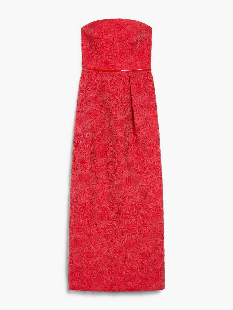 max mara cloqué bustier dress