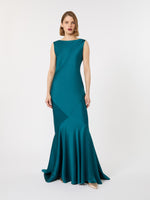 max mara long envers satin dress for women