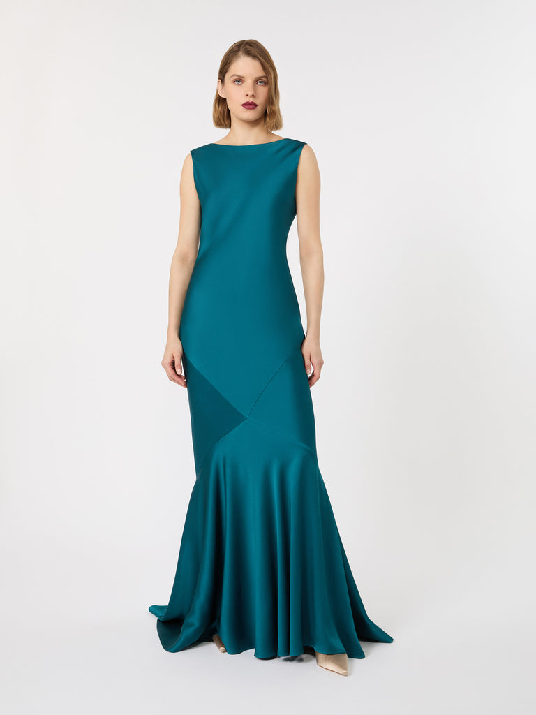 max mara long envers satin dress