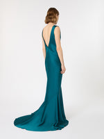 max mara long envers satin dress for women
