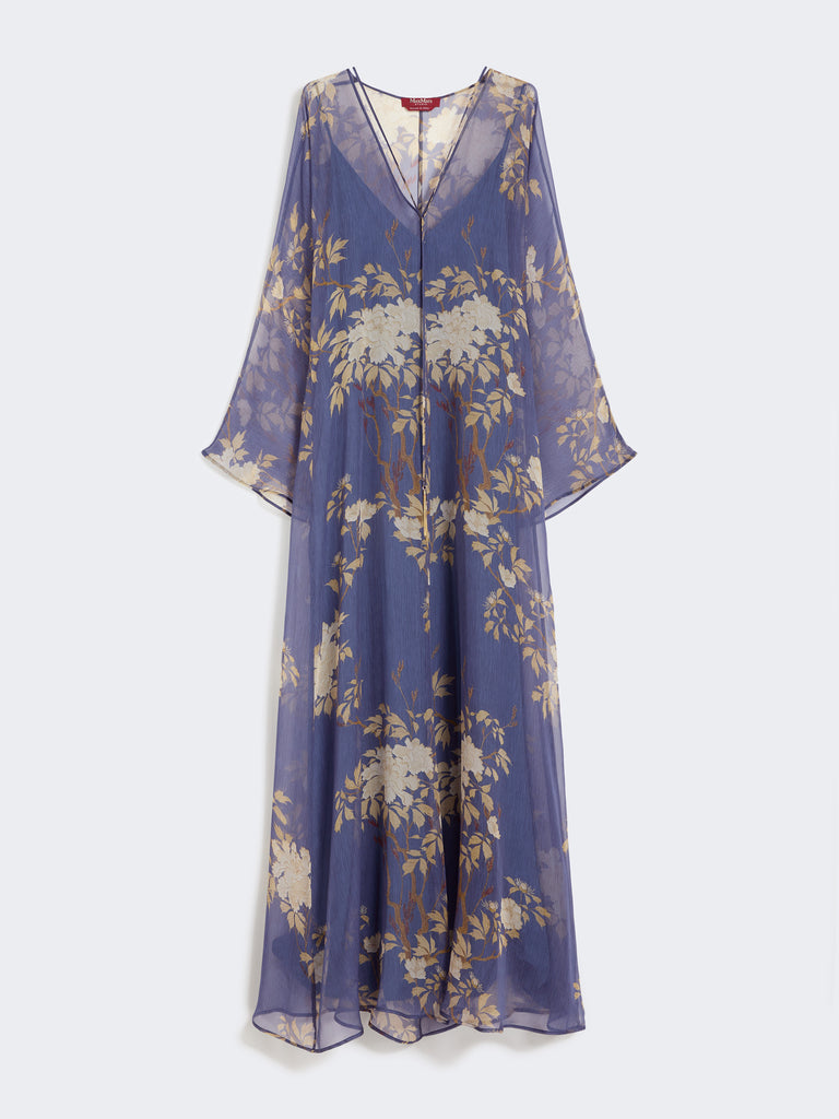 max mara printed silk kaftan dress