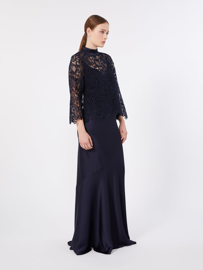 max mara macramé lace blouse