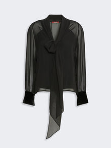 max mara silk georgette blouse for women