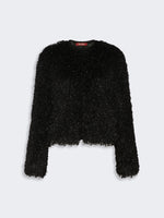 max mara soft-textured cardigan with sequins for women
