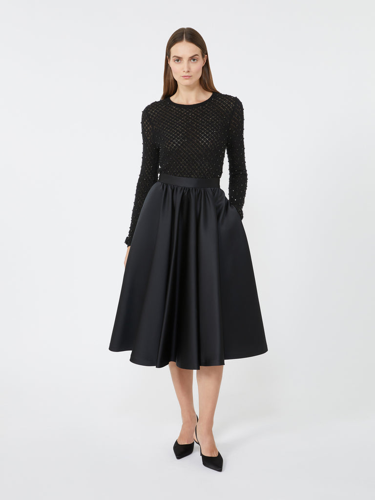 max mara embroidered wool and mohair yarn sweater