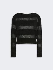 Relaxed-Fit Mohair Yarn Sweater for Women - Black - Max Mara UAE