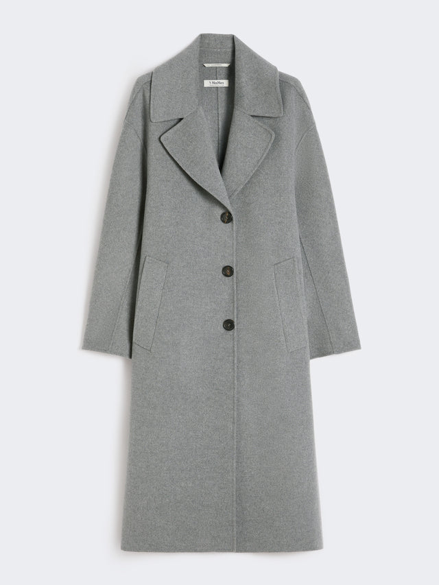 Single-Breasted Wool Coat for Women - Medium Grey - Max Mara UAE
