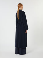 Wool Robe Coat for Women - Midnightblue - Max Mara UAE