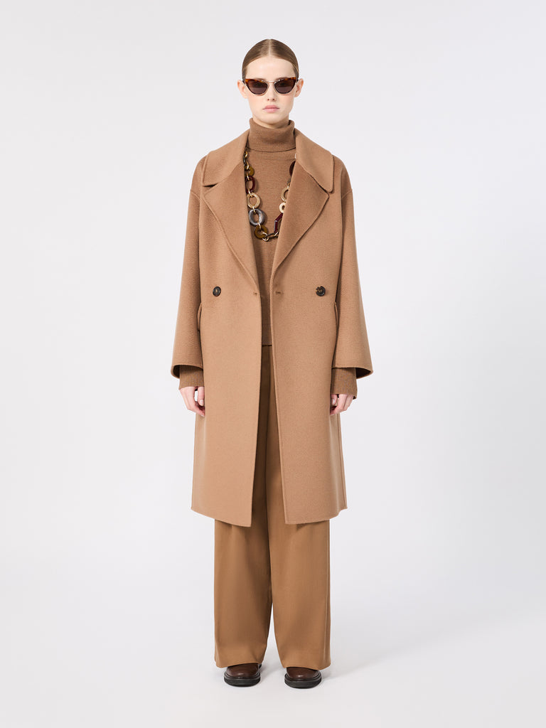 max mara double-breasted wool and cashmere coat