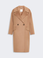 max mara double-breasted wool and cashmere coat for women