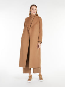 Wool Drap Wrap Coat for Women - Camel - Max Mara UAE