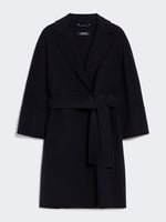 Short Double-Faced Wool Coat for Women - Midnightblue - Max Mara UAE