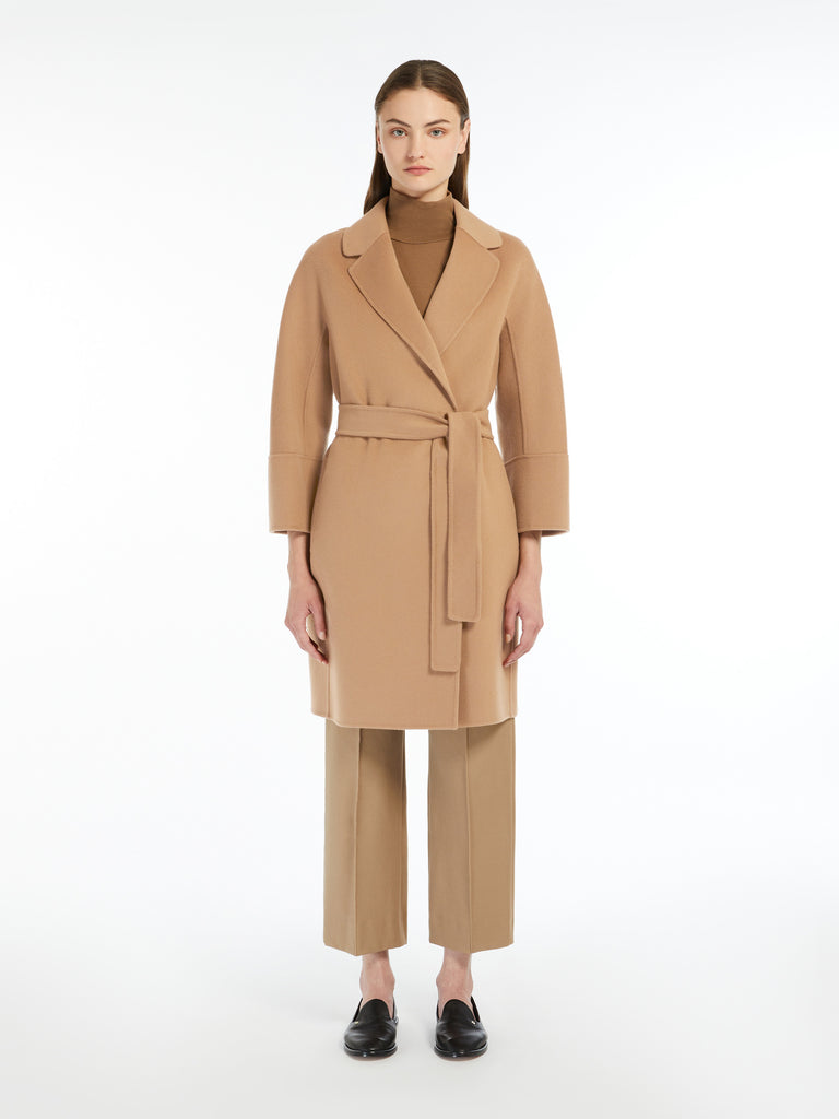 max mara short double-faced wool coat