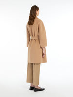 Short Double-Faced Wool Coat for Women - Camel - Max Mara UAE