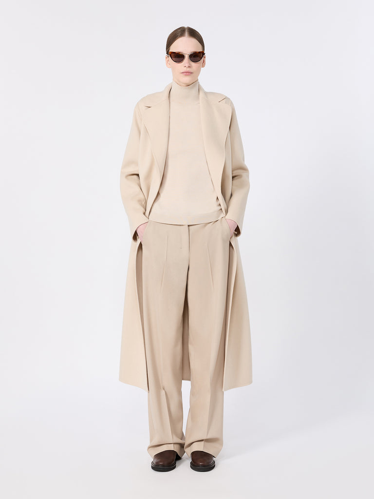max mara wool broadcloth robe coat