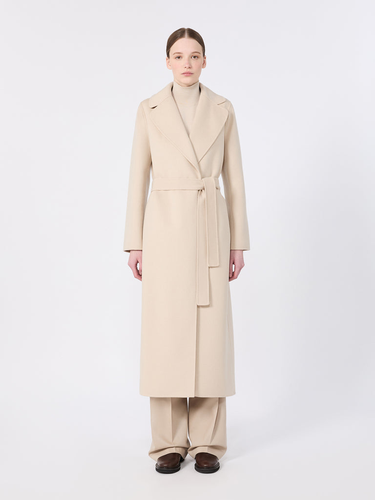 max mara wool broadcloth robe coat