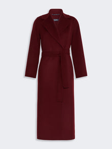 Wool Broadcloth Robe Coat for Women - Bordeaux - Max Mara UAE