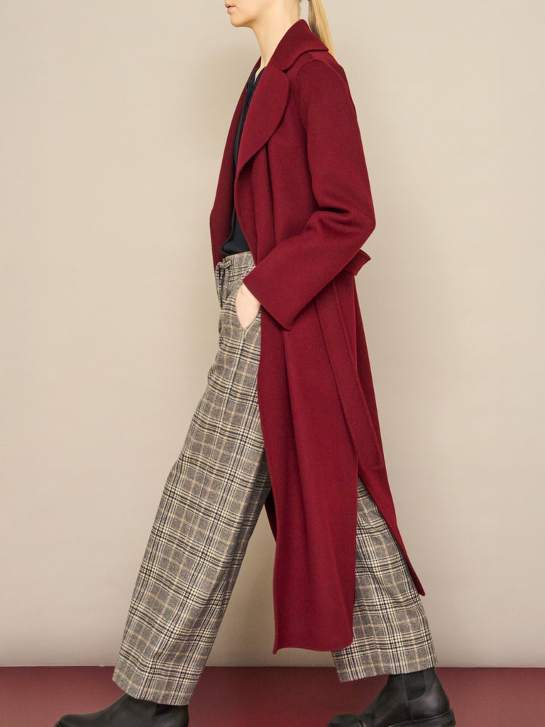 max mara wool broadcloth robe coat