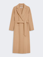 Wool Broadcloth Midi Coat for Women - Camel - Max Mara UAE