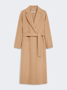Wool Broadcloth Midi Coat for Women - Camel - Max Mara UAE