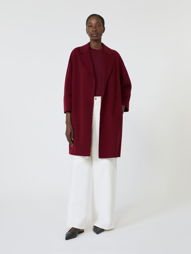 max mara short double-faced wool coat for women