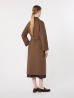 max mara wool broadcloth midi coat for women