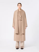 max mara double wool and cashmere robe coat for women