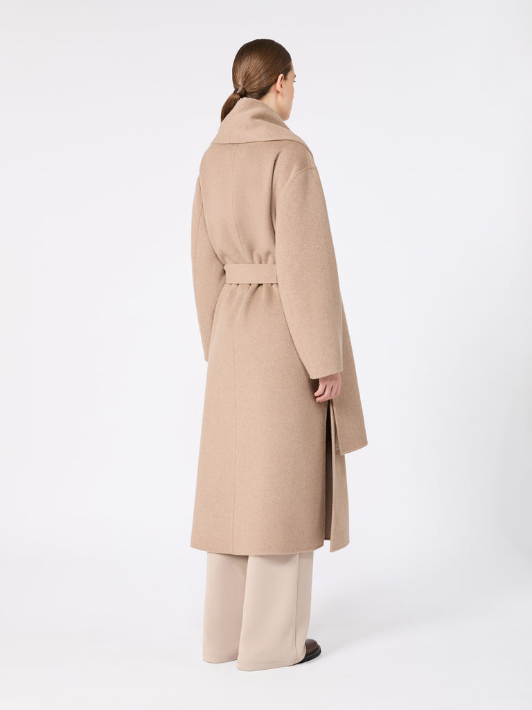 max mara double wool and cashmere robe coat