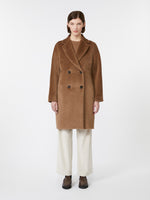 Wool And Alpaca Midi Coat for Women - Camel - Max Mara UAE