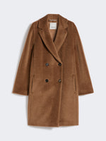 Wool And Alpaca Midi Coat for Women - Camel - Max Mara UAE