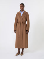 max mara long wool drap wrap coat for women