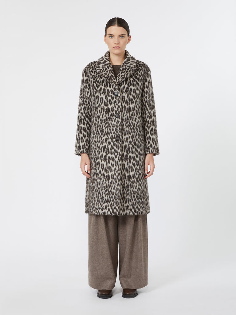 max mara soft-textured jacquard coat