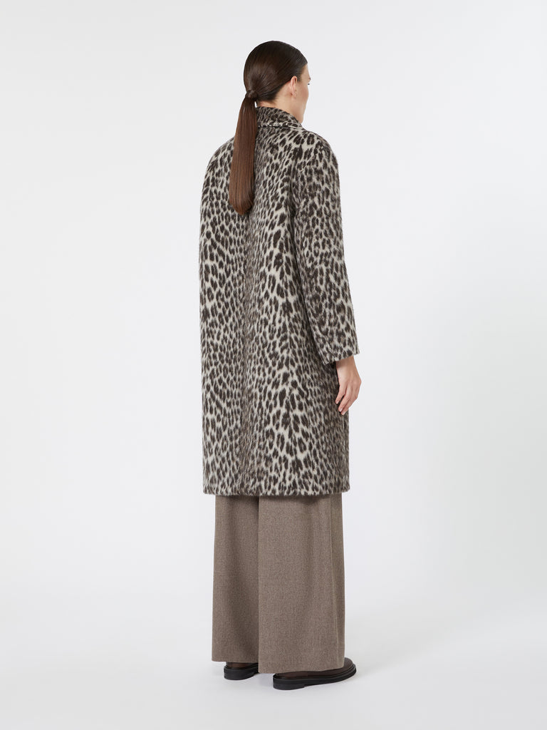 max mara soft-textured jacquard coat