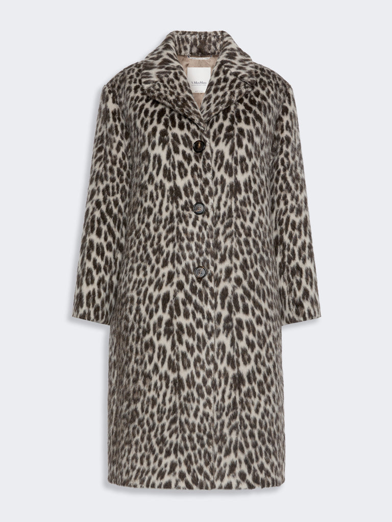 max mara soft-textured jacquard coat