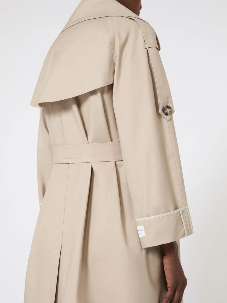max mara oversized water-repellent twill trench coat