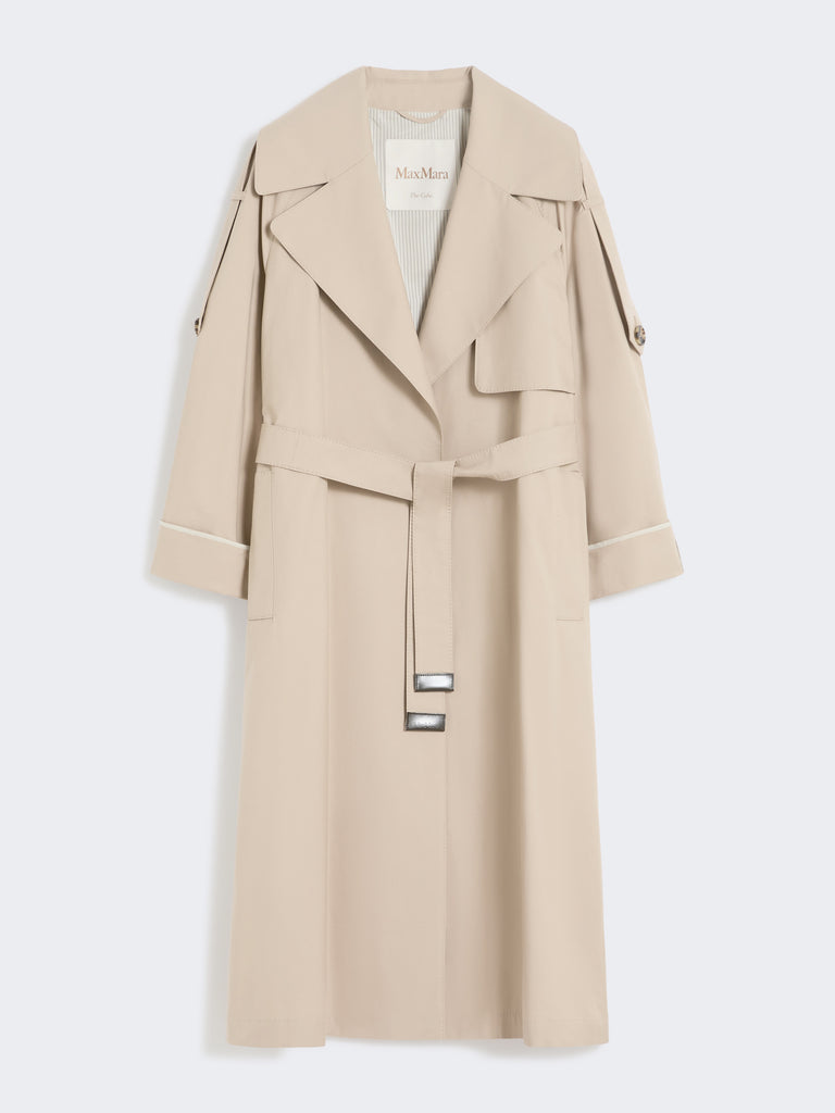 max mara oversized water-repellent twill trench coat