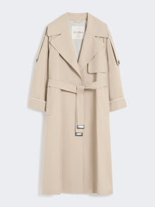 Oversized Water-Repellent Twill Trench Coat for Women - Sand - Max Mara UAE