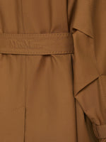 max mara double-breasted water-repellent twill trench coat for women