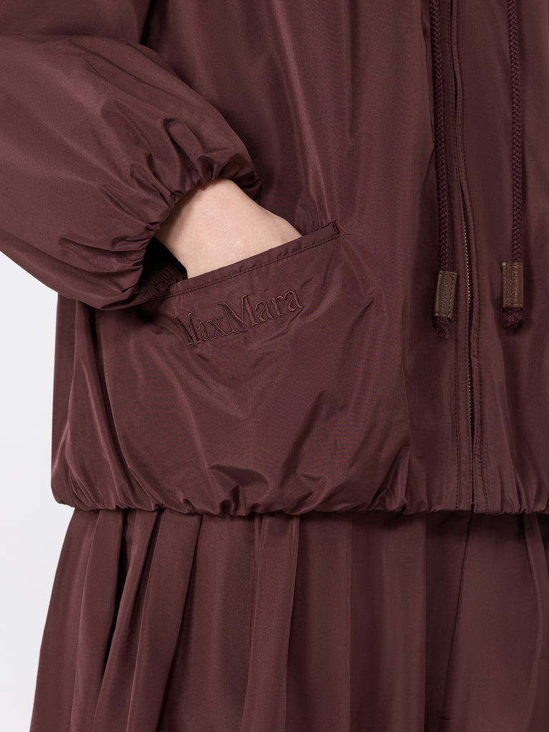 max mara water-repellent taffeta bomber jacket