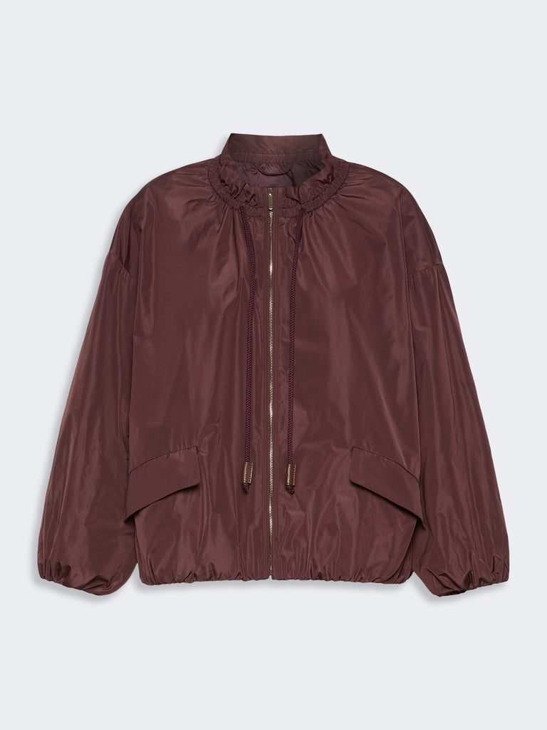 max mara water-repellent taffeta bomber jacket
