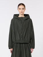 max mara water-repellent taffeta hooded jacket for women