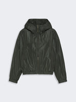 max mara water-repellent taffeta hooded jacket for women
