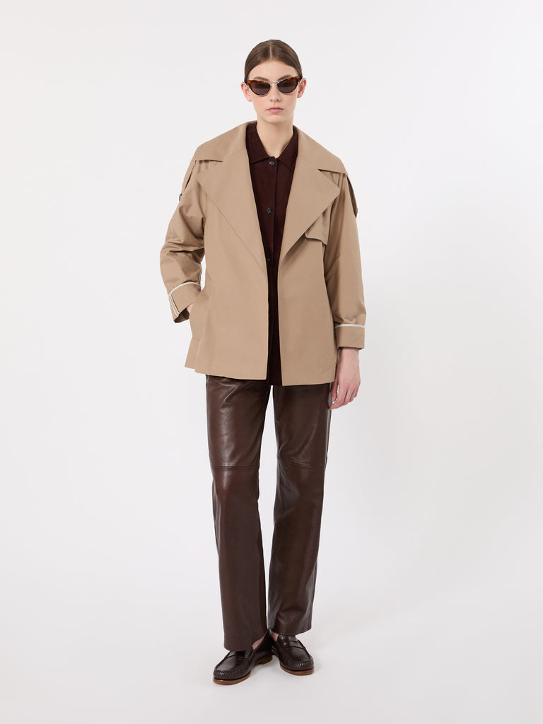 max mara oversized trench coat in water-repellent twill