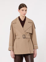 max mara oversized trench coat in water-repellent twill for women