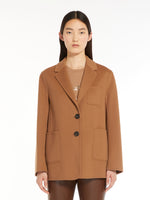 Single-breasted wool jacket