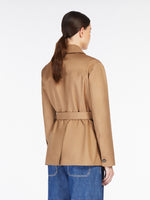 Water-Repellent Cotton Belted Jacket for Women - Camel - Max Mara UAE