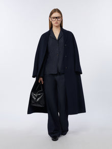 max mara single-breasted stretch denim jacket for women