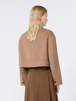 max mara wool drap cropped jacket for women