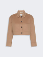 max mara wool drap cropped jacket for women