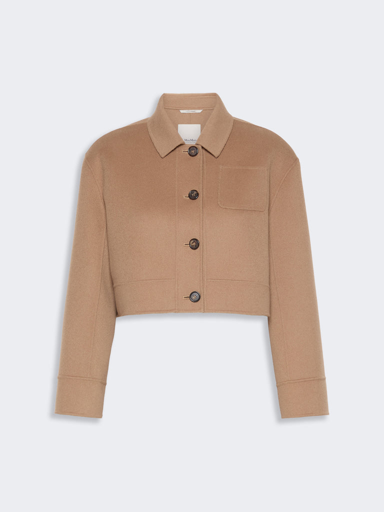 max mara wool drap cropped jacket